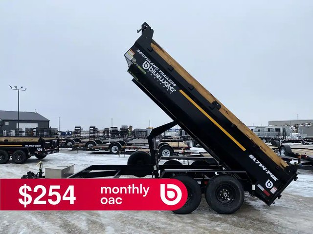 2026 Tandem Axle Dump Trailer 15,400 lb Remorque - Benne