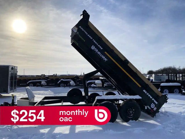 2026 Tandem Axle Dump Trailer 15,400 lb Remorque - Benne