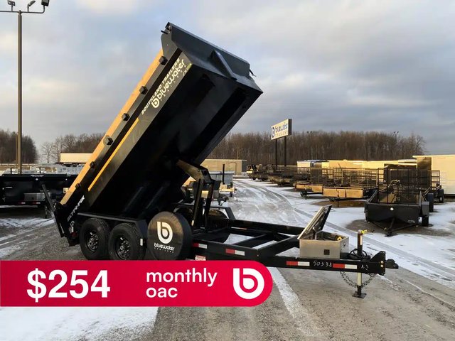 2026 Tandem Axle Dump Trailer 15,400 lb Remorque - Benne