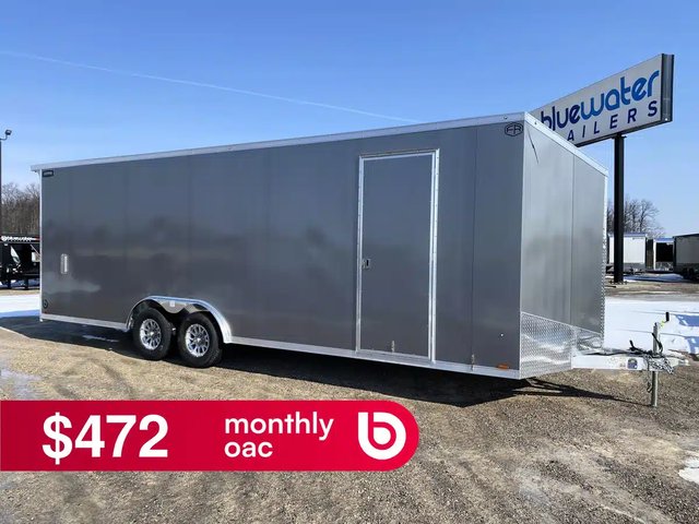 2026 Aluminum Enclosed Carhauler Trailer Remorque - Porte-voiture