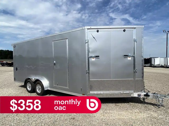 2026 Lightning Trailers ALUMINUM ENCLOSED SNOWMOBILE TRAILER Remorque - Motoneige