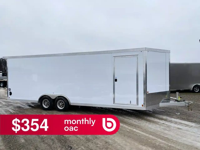 2026 Aluminum Enclosed Carhauler Trailer Remorque - Porte-voiture