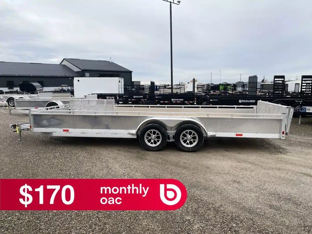 2026 Canadian Mennonite Built SIDE LOADER ALUMINUM UTILITY remorque - utilitaire