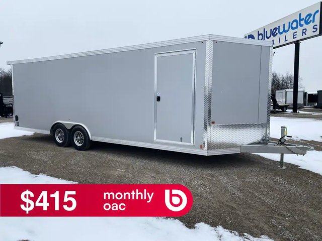 2026 Aluminum Enclosed Carhauler Trailer Remorque - Porte-voiture