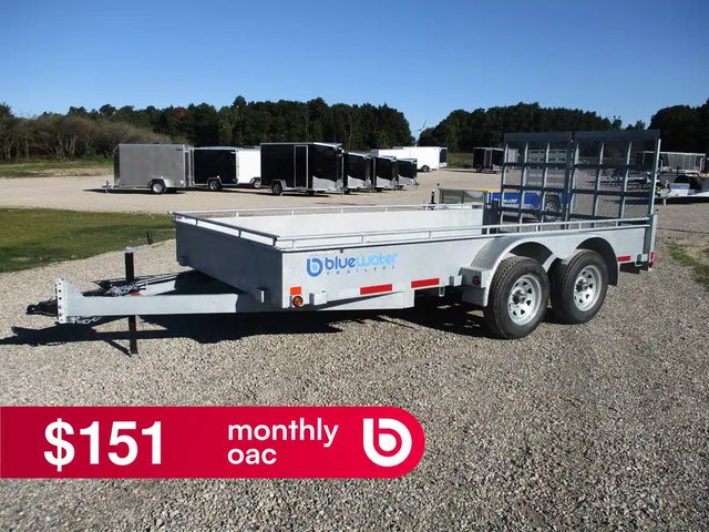 2026 Canada Trailers Galvanized Tandem Axle Utility Trailers 7,560lbs GVWR remorque - utilitaire