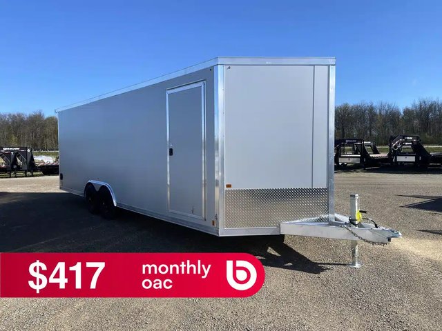 2026 Canadian Mennonite Built Aluminum Enclosed Carhauler Trailer Remorque - Porte-voiture