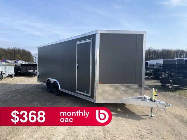 2026 Canadian Mennonite Built Aluminum Enclosed Carhauler Trailer Remorque - Porte-voiture