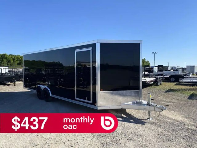 2026 Canadian Mennonite Built Aluminum Enclosed Carhauler Trailer Remorque - Porte-voiture