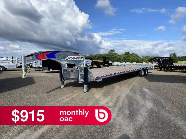 2027 K-Trail Galvanized Beavertail Gooseneck Trailer 35,520 Lb Remorque - Plateforme