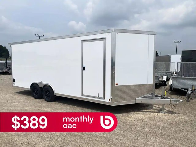 2027 Canadian Mennonite Built Aluminum Enclosed Carhauler Trailer Remorque - Porte-voiture