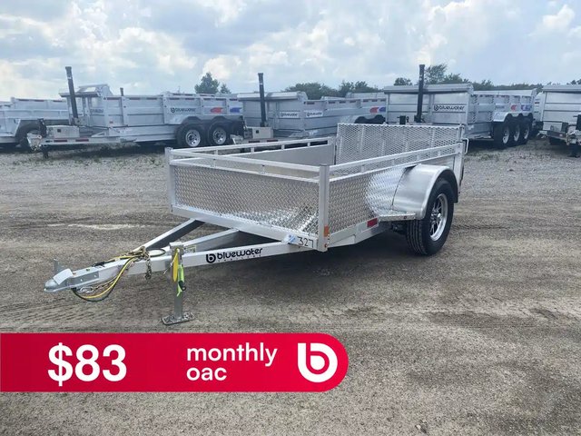 2027 Canadian Mennonite Built Single Axle Aluminum Utility Trailer remorque - utilitaire