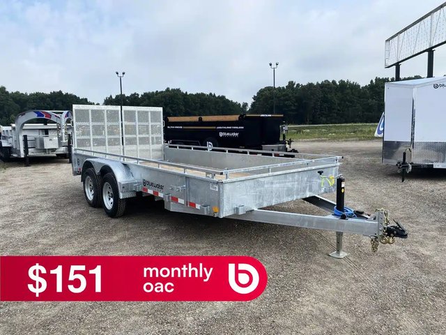 2027 Canada Trailers Galvanized Tandem Axle Utility Trailers 7,560lbs GVWR remorque - utilitaire
