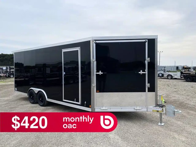 2027 Canadian Mennonite Built Aluminum 8.5' Snowmobile Trailer Remorque - Motoneige
