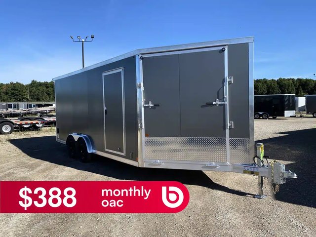 2027 Canadian Mennonite Built Aluminum 7.5' Snowmobile Trailer Remorque - Motoneige
