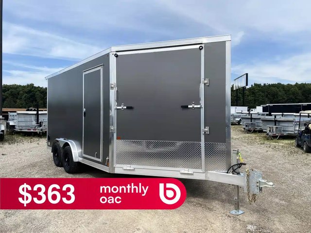 2027 Canadian Mennonite Built Aluminum 7.5' Snowmobile Trailer Remorque - Motoneige