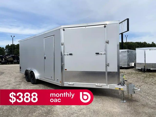 2027 Canadian Mennonite Built Aluminum 7.5' Snowmobile Trailer Remorque - Motoneige