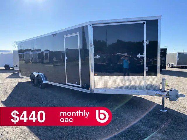 2027 Canadian Mennonite Built Aluminum 7.5' Snowmobile Trailer Remorque - Motoneige