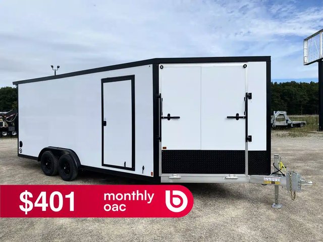 2027 Canadian Mennonite Built Aluminum 7.5' Snowmobile Trailer Remorque - Motoneige