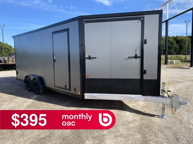 2027 Canadian Mennonite Built Aluminum 7.5' Snowmobile Trailer Remorque - Motoneige