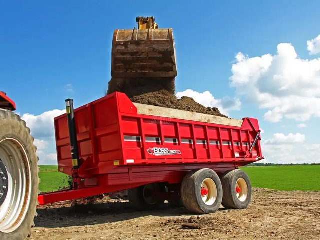 John BM Mfg Ltd. T-1500DB DIRT BOSS Remorque - Benne