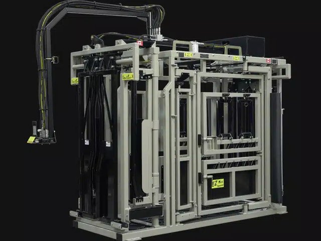 Cowcatcher Ez Squeeze Hydraulic Cage de contention