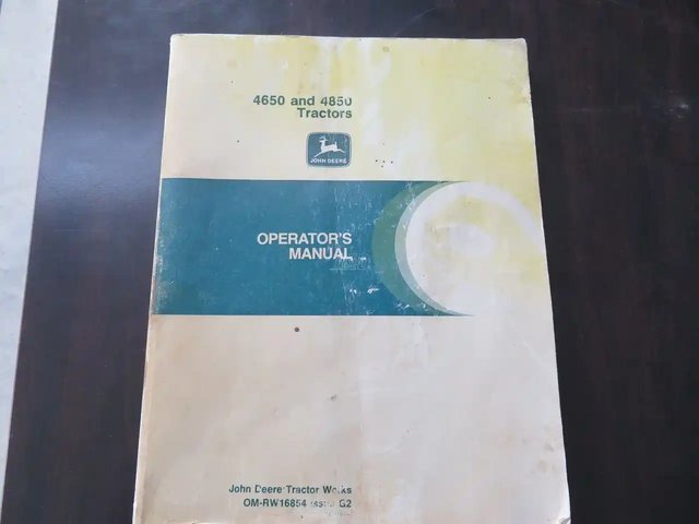 1983-1988 John Deere 4650 4850 operators manual pièces - neuves et usagées