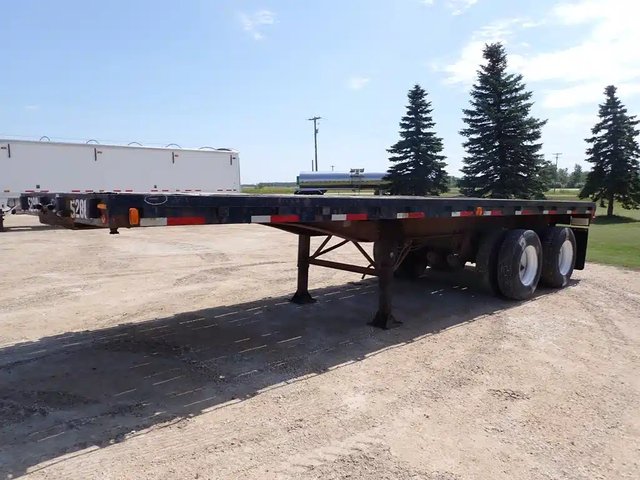 1979 Trailmobile 28FT Tandem Super-B Pup Remorque - Plateforme