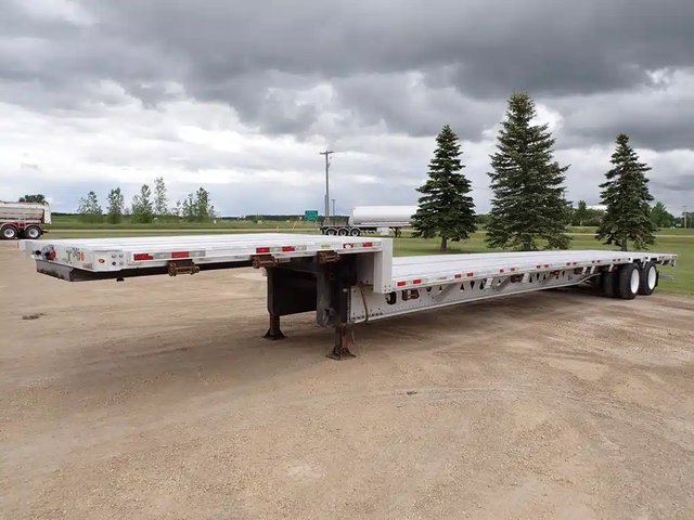 2014 Manac 53FT Tandem Aluminum remorque - step deck