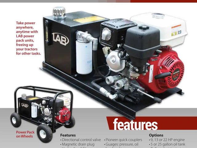 LAB Welding HYDRAULIC POWER PACK Génératrice