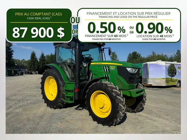 2013 John Deere 6105R Tracteur