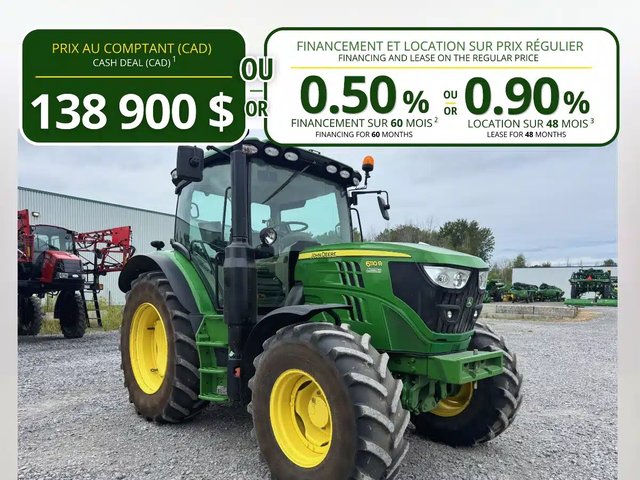 2021 John Deere 6110R Tracteur