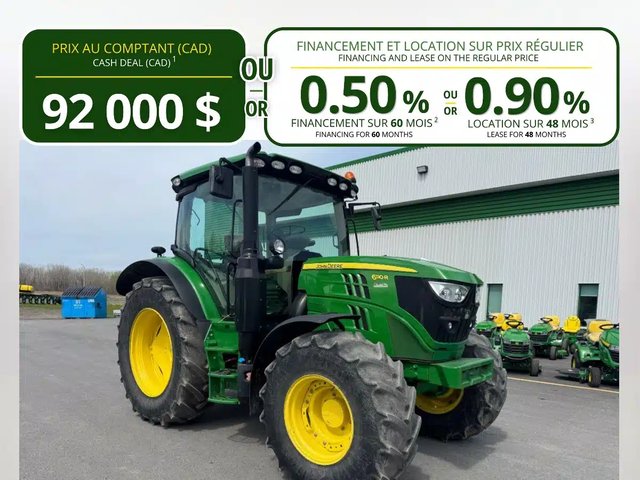 2019 John Deere 6110R Tracteur