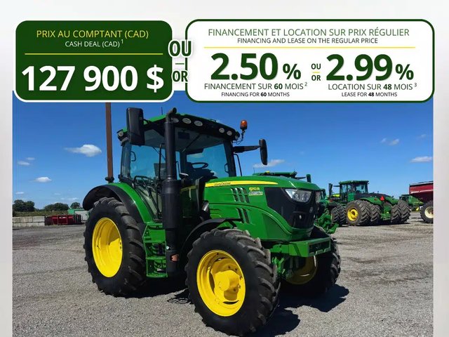 2021 John Deere 6110R Tracteur