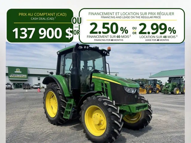2021 John Deere 6110M Tracteur