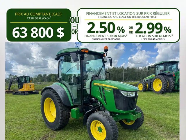 2022 John Deere 4066R Tracteur