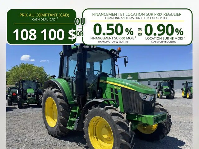 2021 John Deere 6120M Tracteur