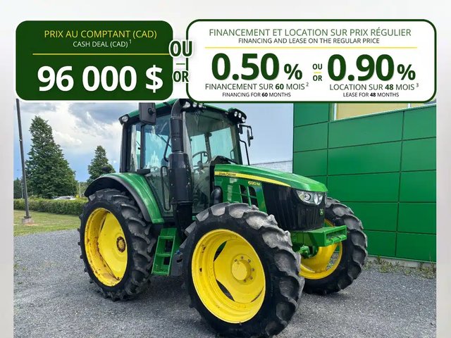 2021 John Deere 6120M Tracteur
