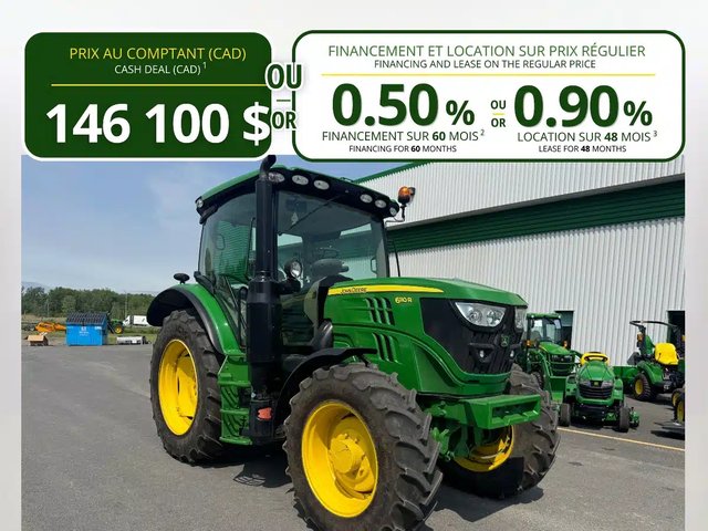 2021 John Deere 6110R Tracteur