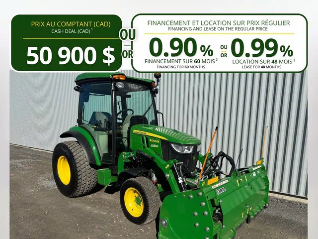 2018 John Deere 4066R Tracteur