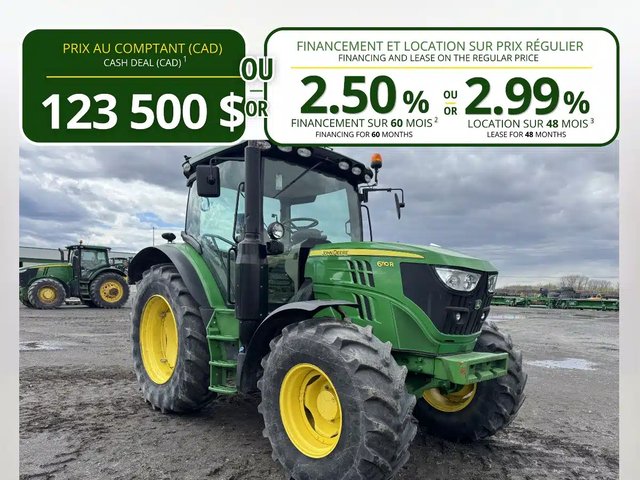 2021 John Deere 6110R Tracteur
