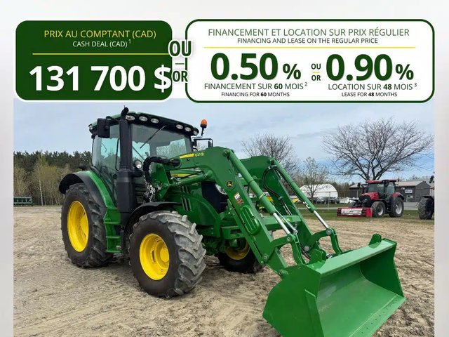 2020 John Deere 6110R Tracteur