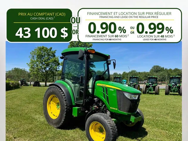2017 John Deere 4066R Tracteur