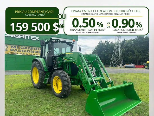 2023 John Deere 6120M Tracteur