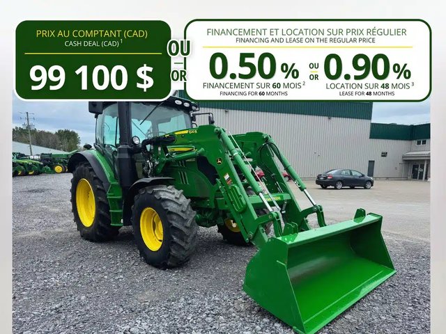 2018 John Deere 6110R Tracteur