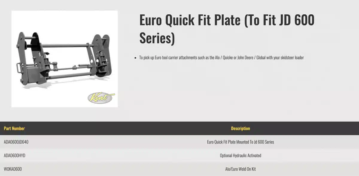 Gallery image 2 for HLA Attachments Misc Skid Steer Attachment