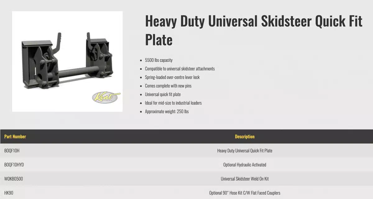 Gallery image 2 for New HLA Misc Skid Steer Attachment