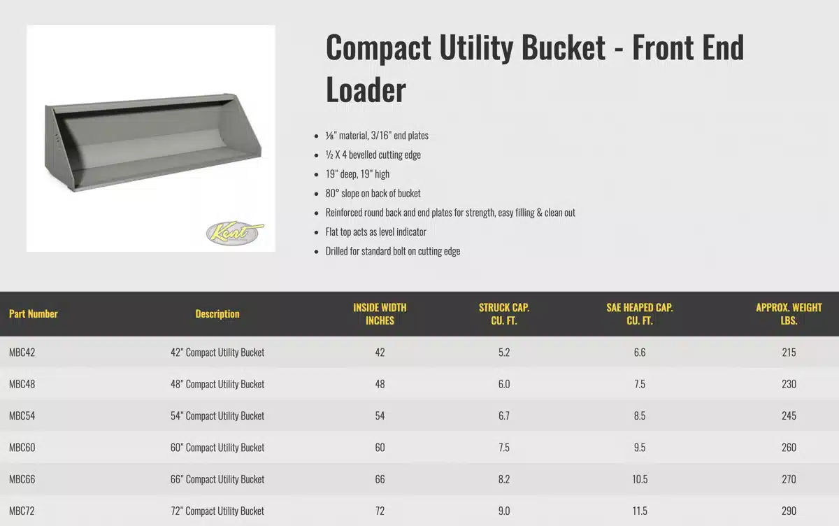 Gallery image 2 for HLA Attachments Misc Bucket