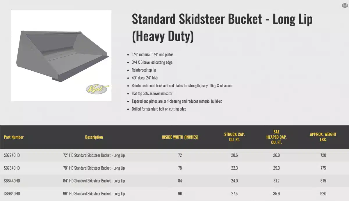 Gallery image 2 for New HLA Attachments Misc Bucket