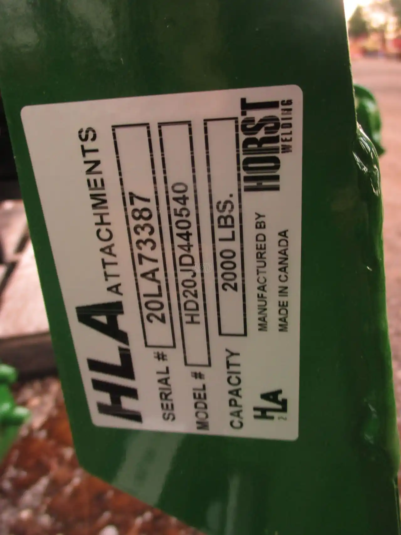 Gallery image 2 for New HLA 2000 LBS Pallet Fork