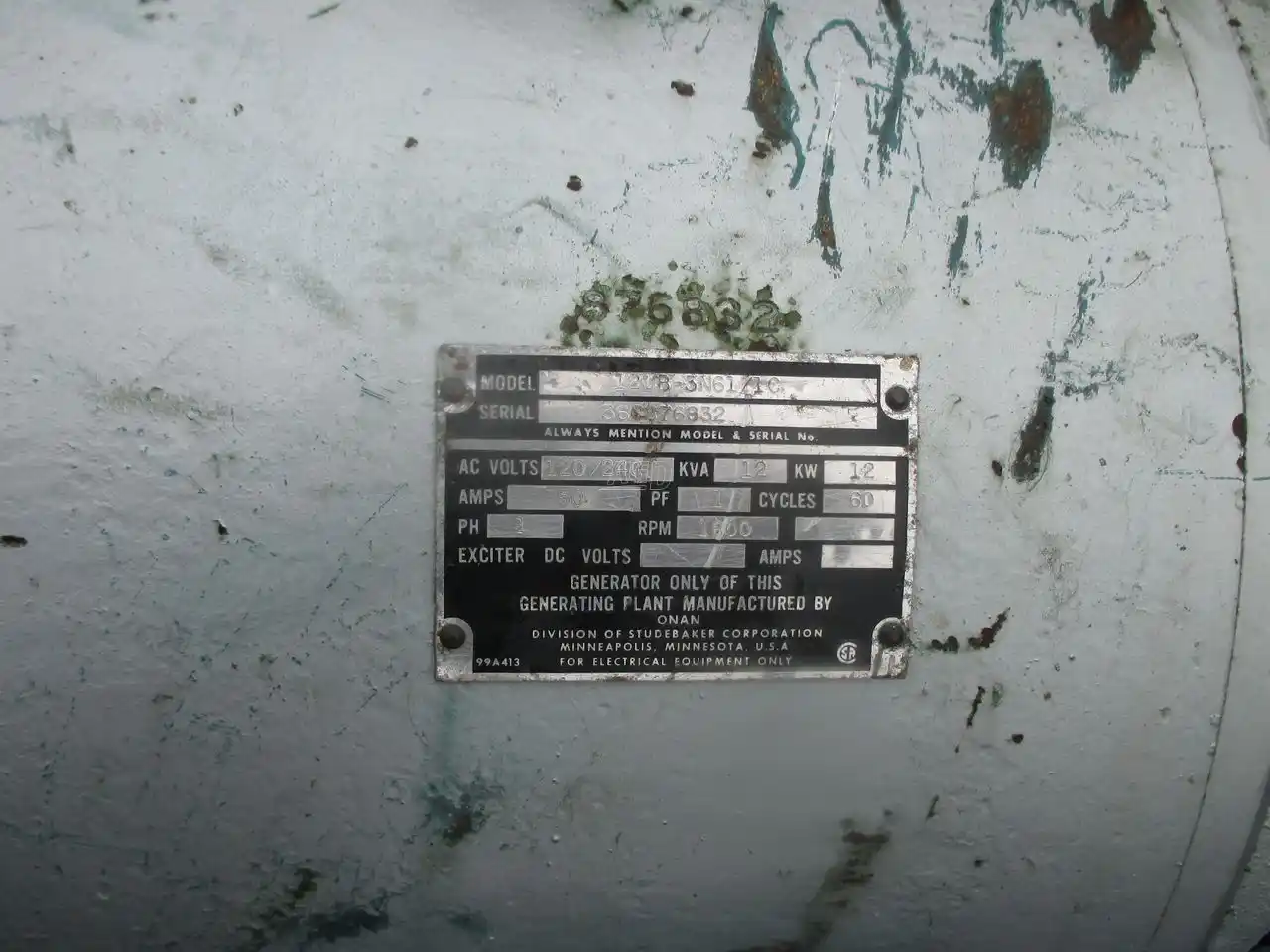 Gallery image 2 for Used Onan 12KW Generator